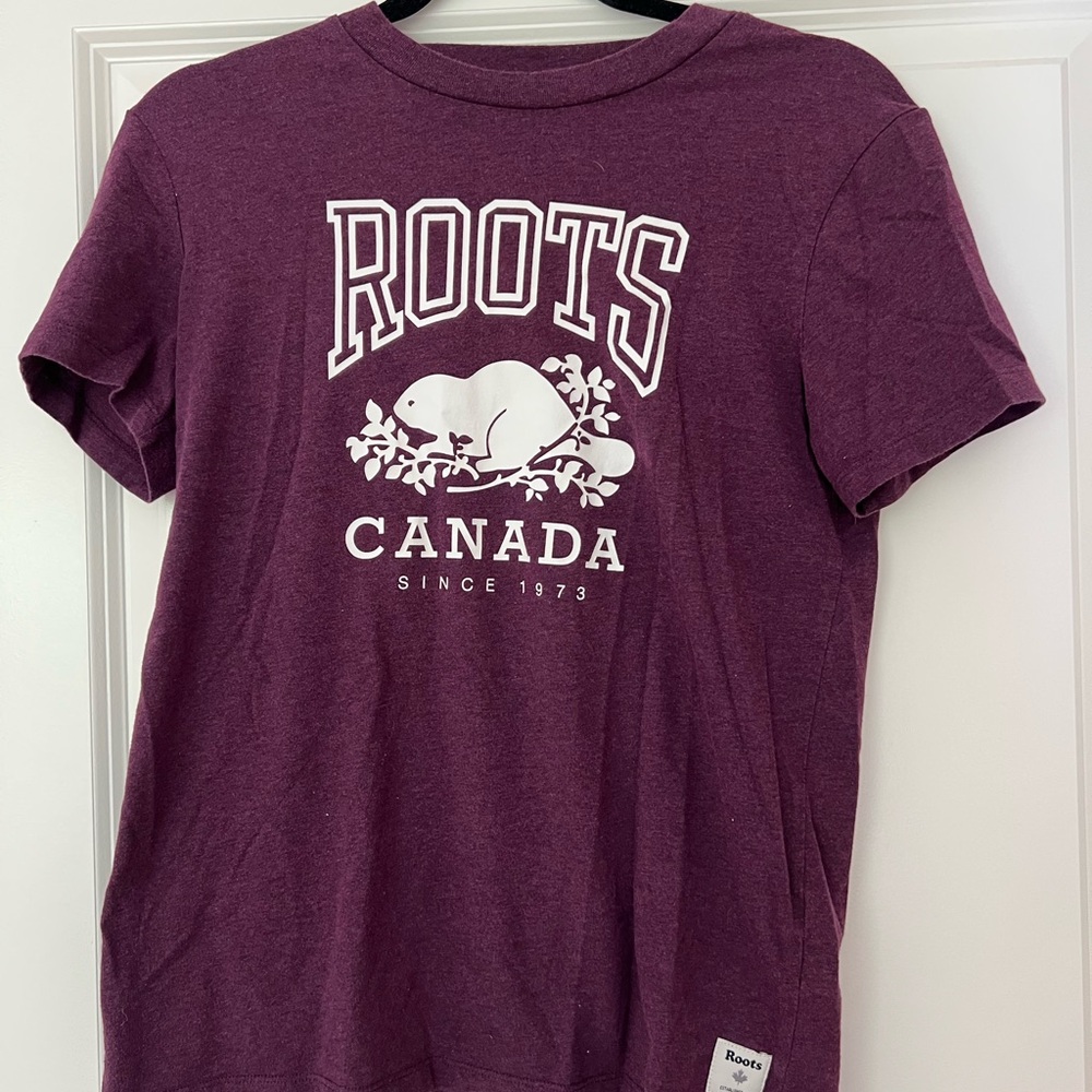 Roots Purple Logo T-Shirt